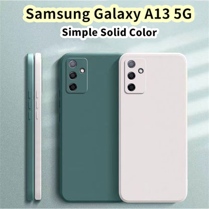 For Samsung Galaxy A13 5G Cover Drop and wear resistant Silicone Full Case Classic Simple Solid Color Phone Case Cover