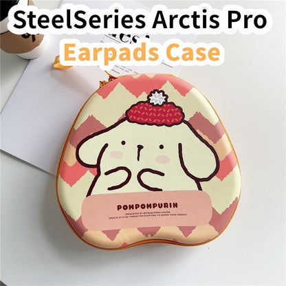 For SteelSeries Arctis Pro Headphone Case Cartoon Creative Patterns Headset Earpads Storage Bag Casing Box