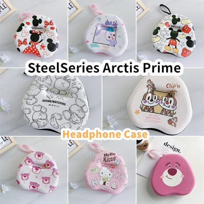 For SteelSeries Arctis Prime Headphone Case Cartoon Creative Patterns Headset Earpads Storage Bag Casing Box