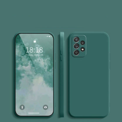 For Samsung Galaxy A52 Cover Drop and wear resistant Silicone Full Case Classic Simple Solid Color Phone Case Cover