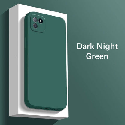 For Realme C11 Cover Drop and wear resistant Silicone Full Case Classic Simple Solid Color Phone Case Cover