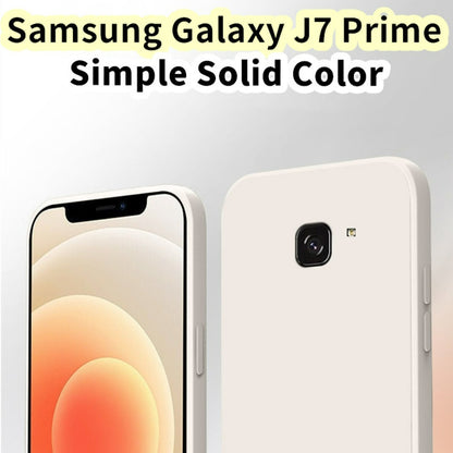 For Samsung Galaxy J7 Prime Cover Drop and wear resistant Silicone Full Case Classic Simple Solid Color Phone Case Cover