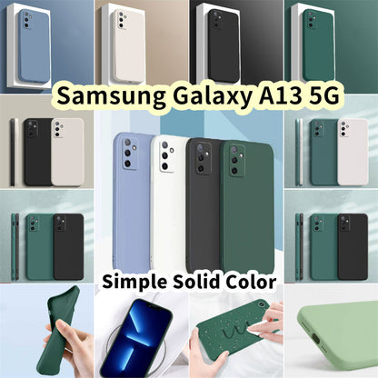 For Samsung Galaxy A13 5G Cover Drop and wear resistant Silicone Full Case Classic Simple Solid Color Phone Case Cover