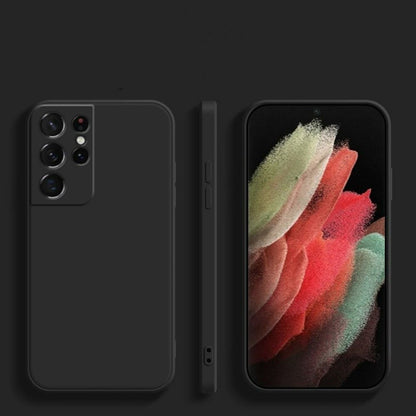 For Samsung Galaxy S21 Ultra Cover Drop and wear resistant Silicone Full Case Classic Simple Solid Color Phone Case Cover