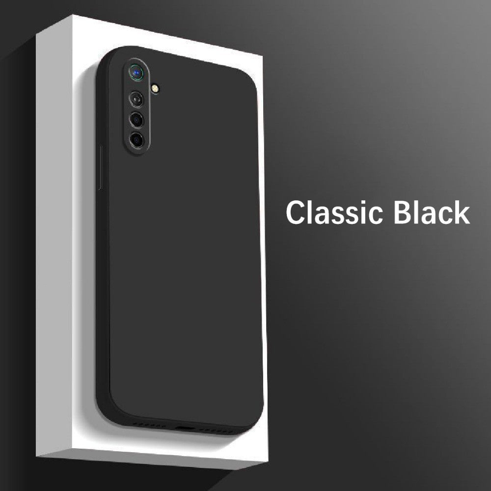 For Realme X2 Cover Drop and wear resistant Silicone Full Case Classic Simple Solid Color Phone Case Cover