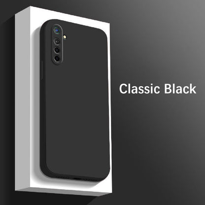 For Realme X2 Cover Drop and wear resistant Silicone Full Case Classic Simple Solid Color Phone Case Cover