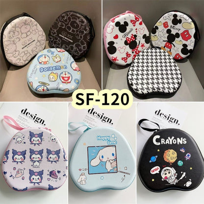 For SF-120 Headphone Case Cartoon Creative Patterns Headset Earpads Storage Bag Casing Box
