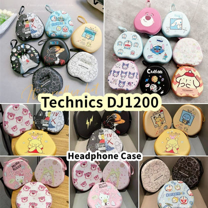 For Technics DJ1200 Headphone Case Cartoon Creative Patterns Headset Earpads Storage Bag Casing Box