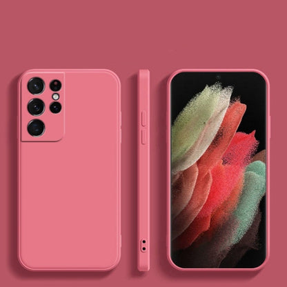 For Samsung Galaxy S21 Ultra Cover Drop and wear resistant Silicone Full Case Classic Simple Solid Color Phone Case Cover