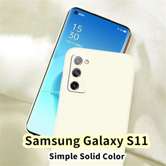 For Samsung Galaxy S11 Cover Drop and wear resistant Silicone Full Case Classic Simple Solid Color Phone Case Cover