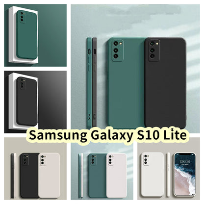 For Samsung Galaxy S10 Lite Cover Drop and wear resistant Silicone Full Case Classic Simple Solid Color Phone Case Cover