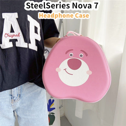 For SteelSeries Nova 7 Headphone Case Cartoon Creative Patterns Headset Earpads Storage Bag Casing Box