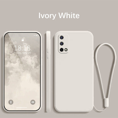 For Realme Q2 Cover Drop and wear resistant Silicone Full Case Classic Simple Solid Color Phone Case Cover