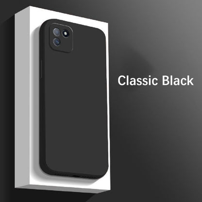 For Realme C11 Cover Drop and wear resistant Silicone Full Case Classic Simple Solid Color Phone Case Cover