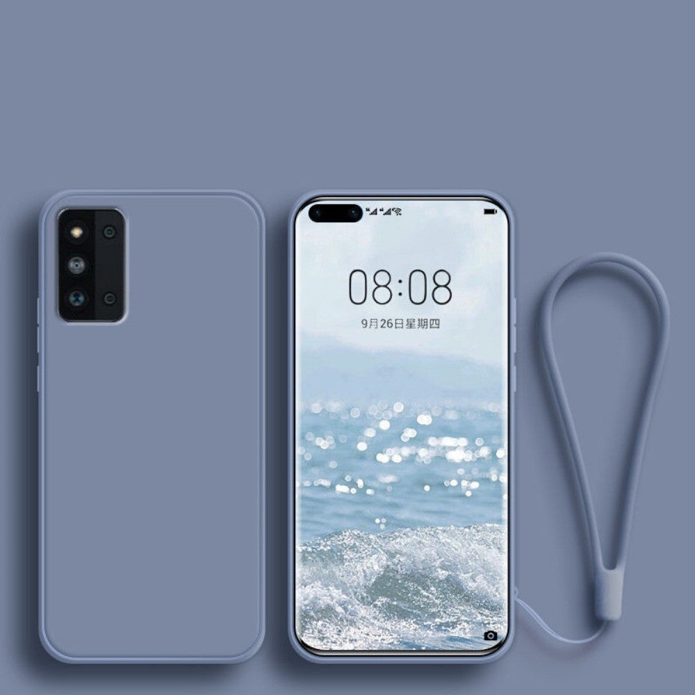 For Samsung Galaxy F52 Cover Drop and wear resistant Silicone Full Case Classic Simple Solid Color Phone Case Cover