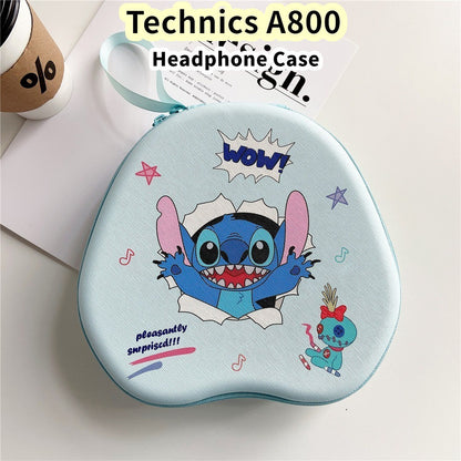 For Technics A800 Headphone Case Cartoon Creative Patterns Headset Earpads Storage Bag Casing Box