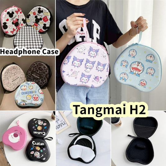 For Tangmai H2 Headphone Case Cartoon Creative Patterns Headset Earpads Storage Bag Casing Box