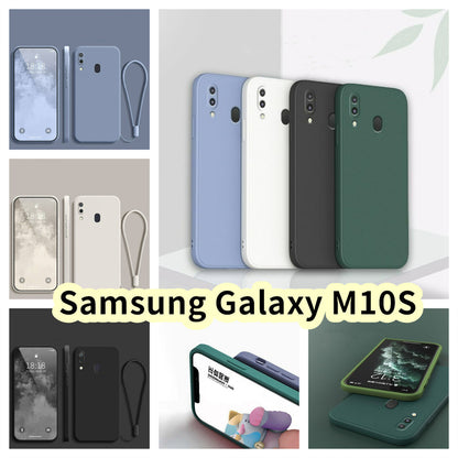 For Samsung Galaxy M10S Cover Drop and wear resistant Silicone Full Case Classic Simple Solid Color Phone Case Cover