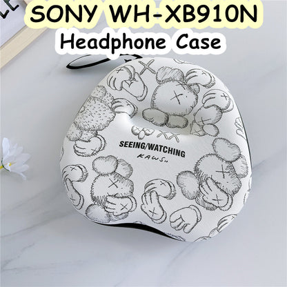For SONY WH-XB910N Headphone Case Cartoon Creative Patterns Headset Earpads Storage Bag Casing Box