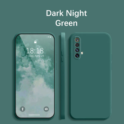 For Realme X50 Cover Drop and wear resistant Silicone Full Case Classic Simple Solid Color Phone Case Cover