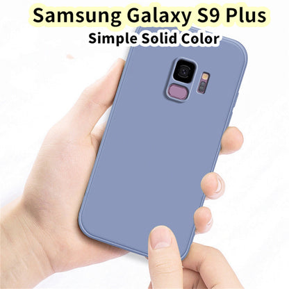 For Samsung Galaxy S9 Plus Cover Drop and wear resistant Silicone Full Case Classic Simple Solid Color Phone Case Cover
