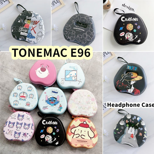 For TONEMAC E96 Headphone Case Cartoon Creative Patterns Headset Earpads Storage Bag Casing Box