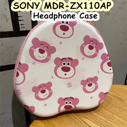 For SONY MDR-ZX110AP Headphone Case Cartoon Creative Patterns Headset Earpads Storage Bag Casing Box