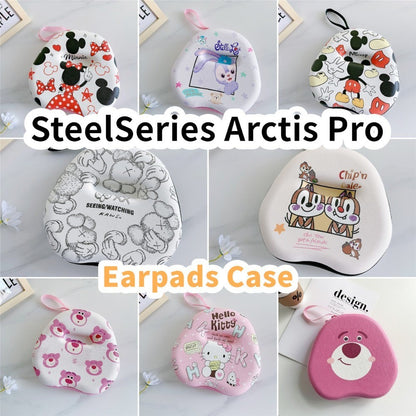 For SteelSeries Arctis Pro Headphone Case Cartoon Creative Patterns Headset Earpads Storage Bag Casing Box
