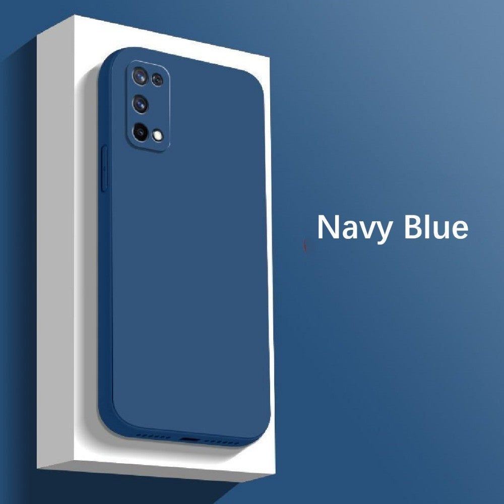 For Realme C17 Cover Drop and wear resistant Silicone Full Case Classic Simple Solid Color Phone Case Cover