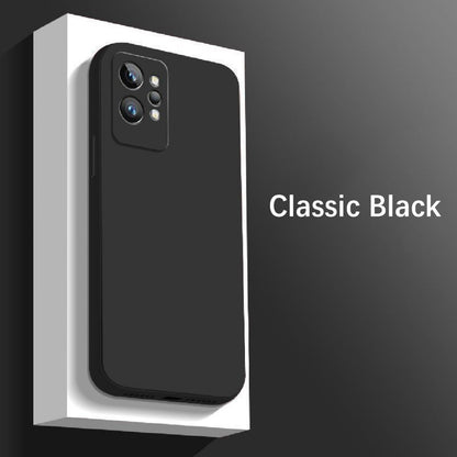 For Realme GT2 Pro Cover Drop and wear resistant Silicone Full Case Classic Simple Solid Color Phone Case Cover