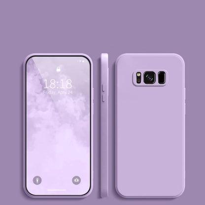 For Samsung Galaxy S8 Cover Drop and wear resistant Silicone Full Case Classic Simple Solid Color Phone Case Cover