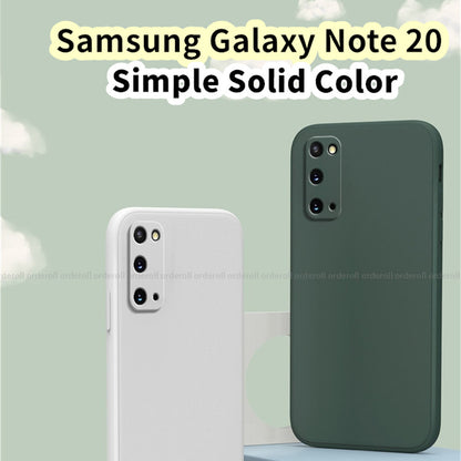 For Samsung Galaxy Note 20 Cover Drop and wear resistant Silicone Full Case Classic Simple Solid Color Phone Case Cover