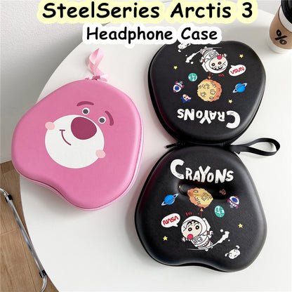 For SteelSeries Arctis 3 Headphone Case Cartoon Creative Patterns Headset Earpads Storage Bag Casing Box