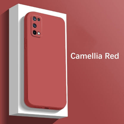 For Realme 7i Cover Drop and wear resistant Silicone Full Case Classic Simple Solid Color Phone Case Cover