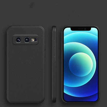 For Samsung Galaxy S10E Cover Drop and wear resistant Silicone Full Case Classic Simple Solid Color Phone Case Cover