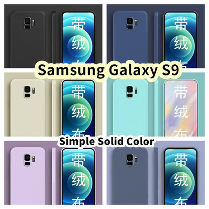 For Samsung Galaxy S9 Cover Drop and wear resistant Silicone Full Case Classic Simple Solid Color Phone Case Cover