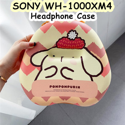 For SONY WH-1000XM4 Headphone Case Cartoon Creative Patterns Headset Earpads Storage Bag Casing Box