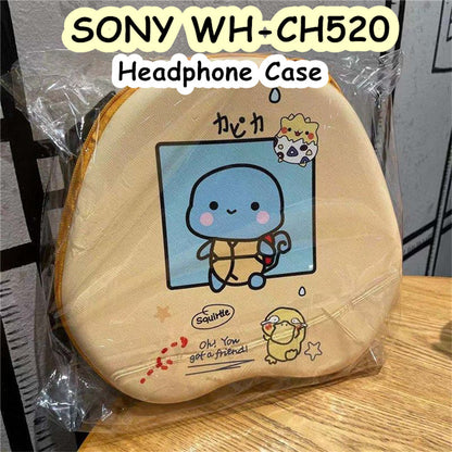 For SONY WH-CH520 Headphone Case Cartoon Creative Patterns Headset Earpads Storage Bag Casing Box