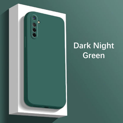 For Realme X2 Cover Drop and wear resistant Silicone Full Case Classic Simple Solid Color Phone Case Cover