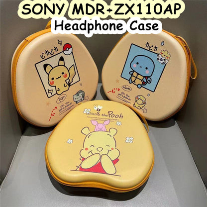 For SONY MDR-ZX110AP Headphone Case Cartoon Creative Patterns Headset Earpads Storage Bag Casing Box