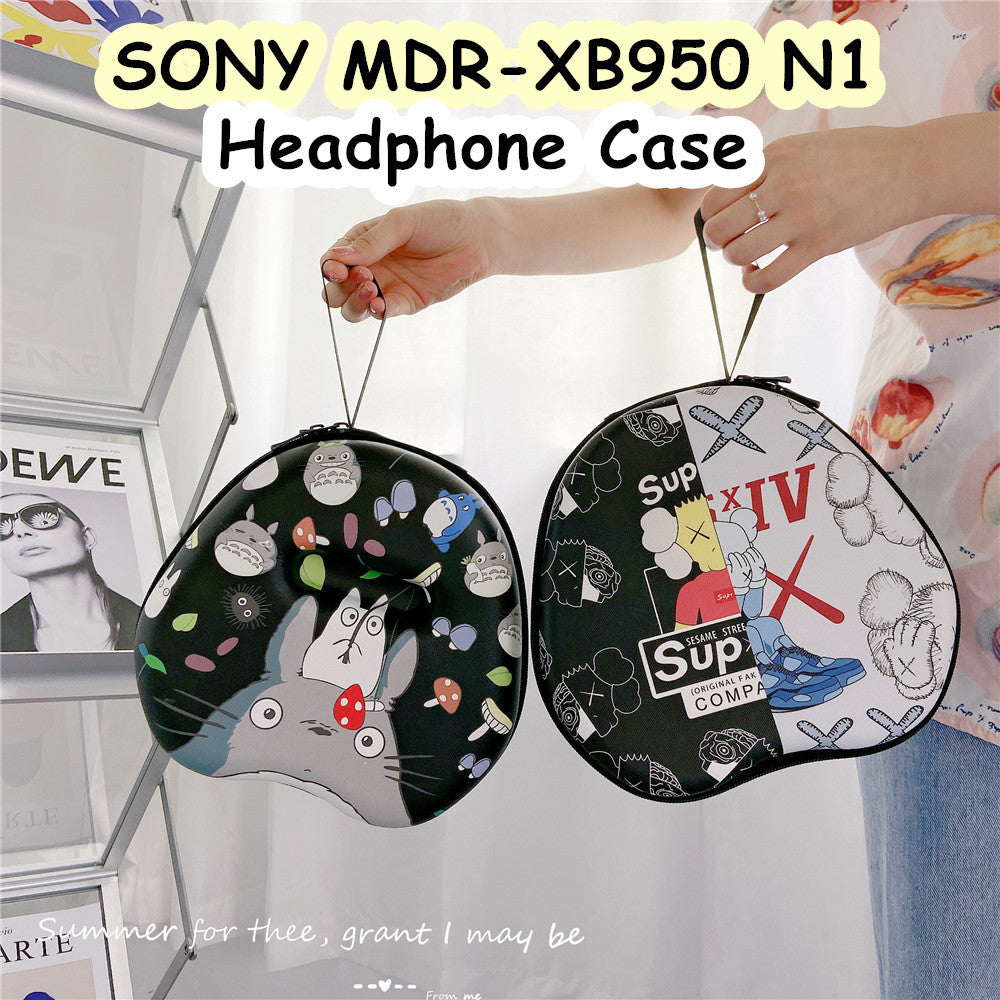 For SONY MDR-XB950 N1 Headphone Case Cartoon Creative Patterns Headset Earpads Storage Bag Casing Box