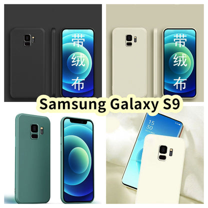 For Samsung Galaxy S9 Cover Drop and wear resistant Silicone Full Case Classic Simple Solid Color Phone Case Cover