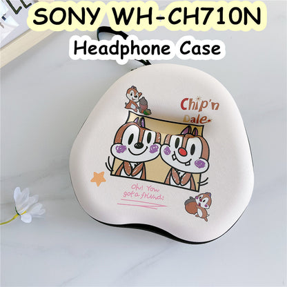 For SONY WH-CH710N Headphone Case Cartoon Creative Patterns Headset Earpads Storage Bag Casing Box