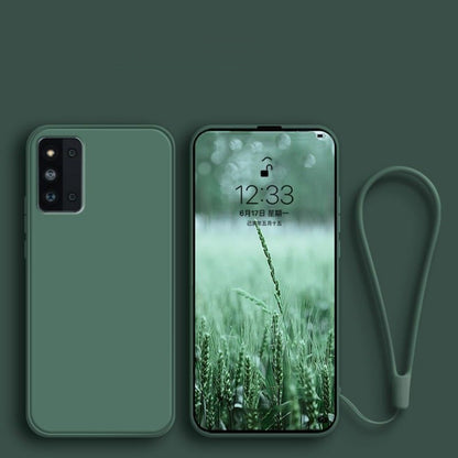 For Samsung Galaxy F52 Cover Drop and wear resistant Silicone Full Case Classic Simple Solid Color Phone Case Cover