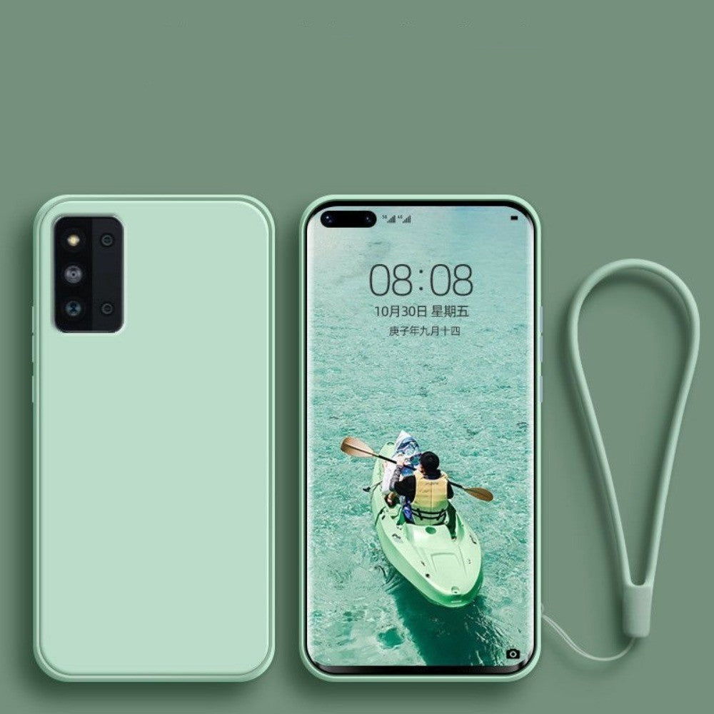 For Samsung Galaxy F52 Cover Drop and wear resistant Silicone Full Case Classic Simple Solid Color Phone Case Cover