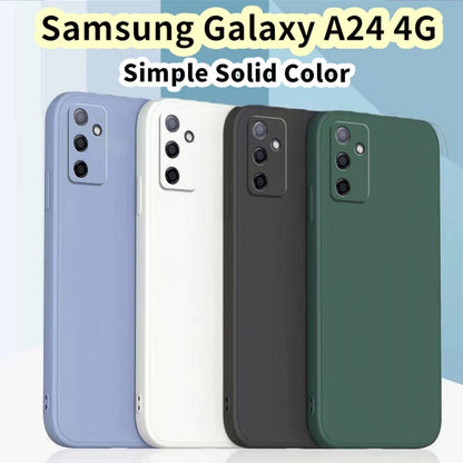 For Samsung Galaxy A24 4G Cover Drop and wear resistant Silicone Full Case Classic Simple Solid Color Phone Case Cover