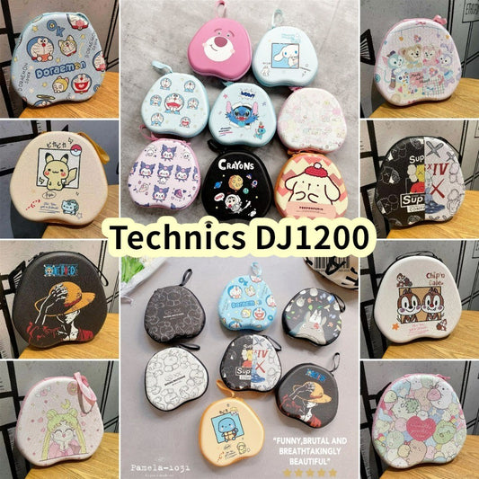 For Technics DJ1200 Headphone Case Cartoon Creative Patterns Headset Earpads Storage Bag Casing Box