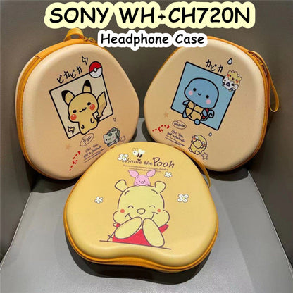For SONY WH-CH720N Headphone Case Cartoon Creative Patterns Headset Earpads Storage Bag Casing Box