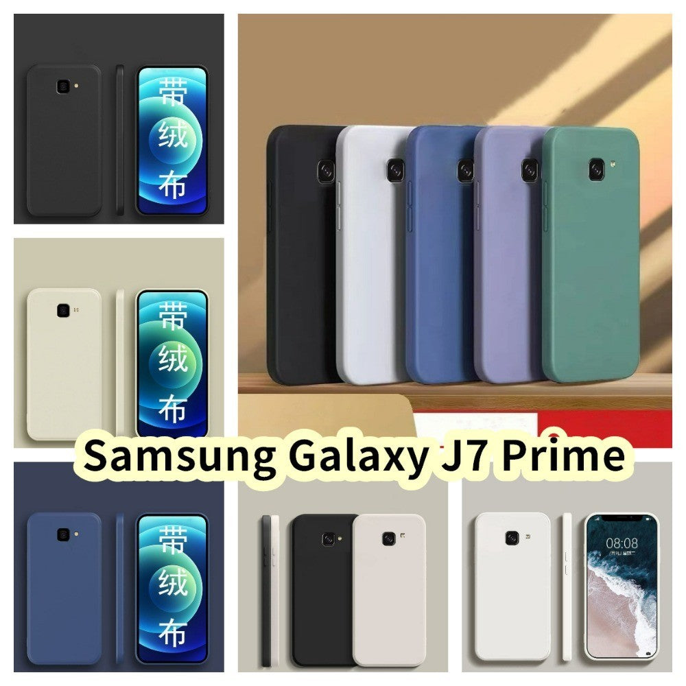 For Samsung Galaxy J7 Prime Cover Drop and wear resistant Silicone Full Case Classic Simple Solid Color Phone Case Cover