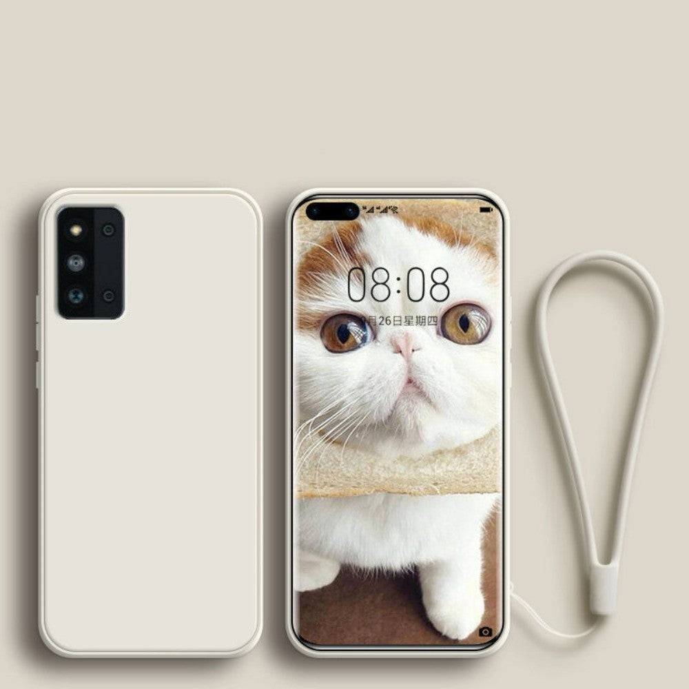 For Samsung Galaxy F52 Cover Drop and wear resistant Silicone Full Case Classic Simple Solid Color Phone Case Cover